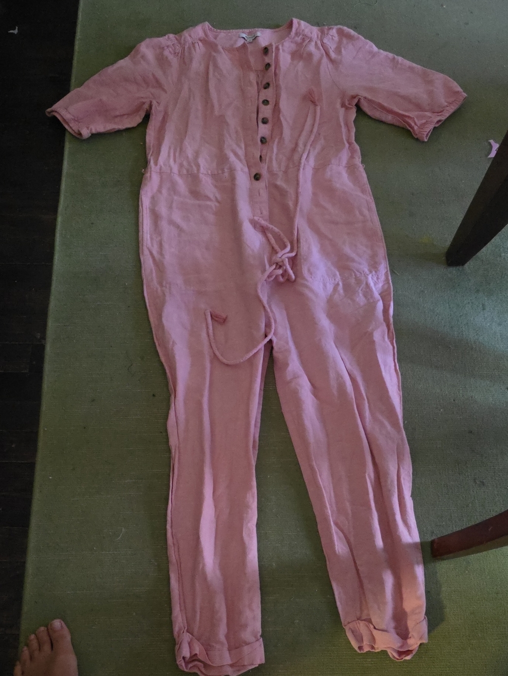 Madewell Blush Pink Button-Front Top